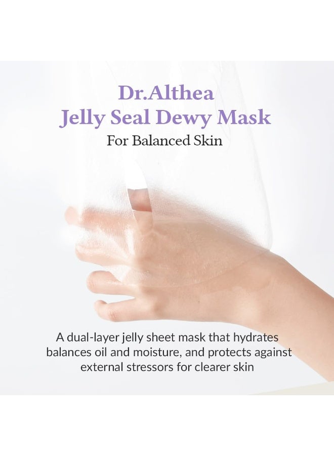 Dr.Althea Jelly Seal Dewy Mask | Hydrate & Restore Balance | Boost Natural Radiance with PhytoPDRN Lotus | Vegan Korean Skincare (Pack of 4) - Image 2